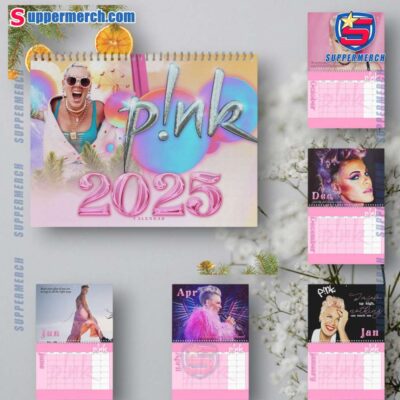 Pink Singer Wall Hanging Calendar 2025-a LaWMwVo