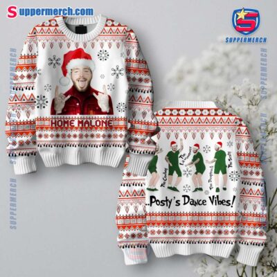 Post Malone Posty's Dance Vibes Ugly Christmas Sweater 4lzuO6w