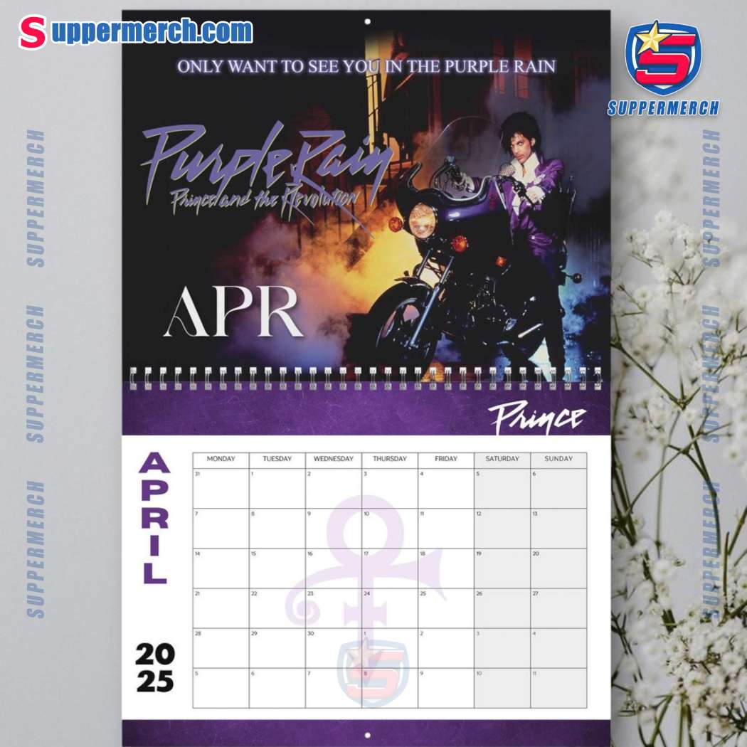 Prince Wall Hanging Calendar 2025-x T682z1d