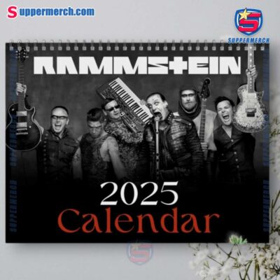 Rammstein Music Wall Hanging Calendar 2025-a muPDil6