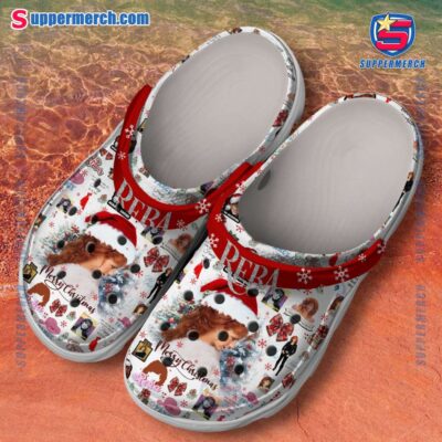 Reba Mcentire Merry Christmas Crocs Clogs Shoes-a dLEpukV