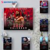 Roman Reigns WWE Wall Hanging Calendar 2025 wc34JP8