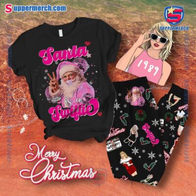 Santa Is A Swiftie Pajamas Set WpjHli5