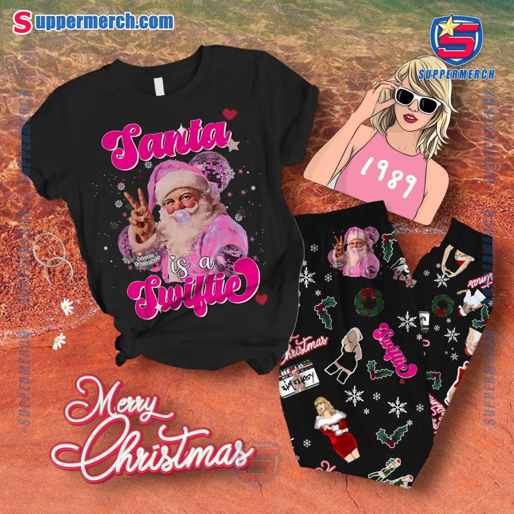 Santa Is A Swiftie Pajamas Set WpjHli5
