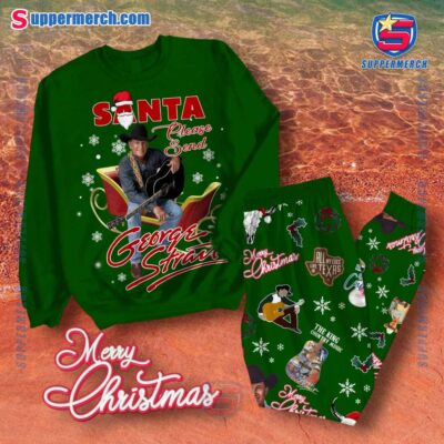 Santa Please Send George Strait Pajamas Set XpZJvM6
