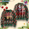 Slayer Root Of All Evil Argyle Plaid Christmas Sweater jl8VKDs
