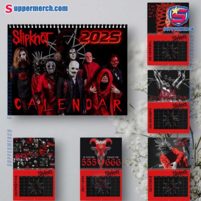 Slipknot Band Wall Hanging Calendar 2025-a c4KWyB1