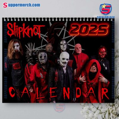 Slipknot Band Wall Hanging Calendar 2025 X0aCjwm