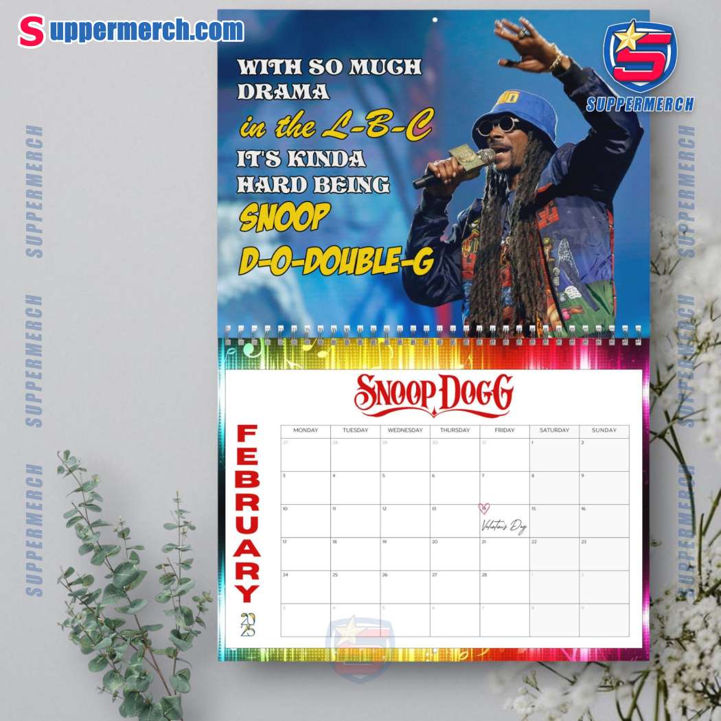 Snoop Dogg Wall Hanging Calendar 2025-c 06pTDJe