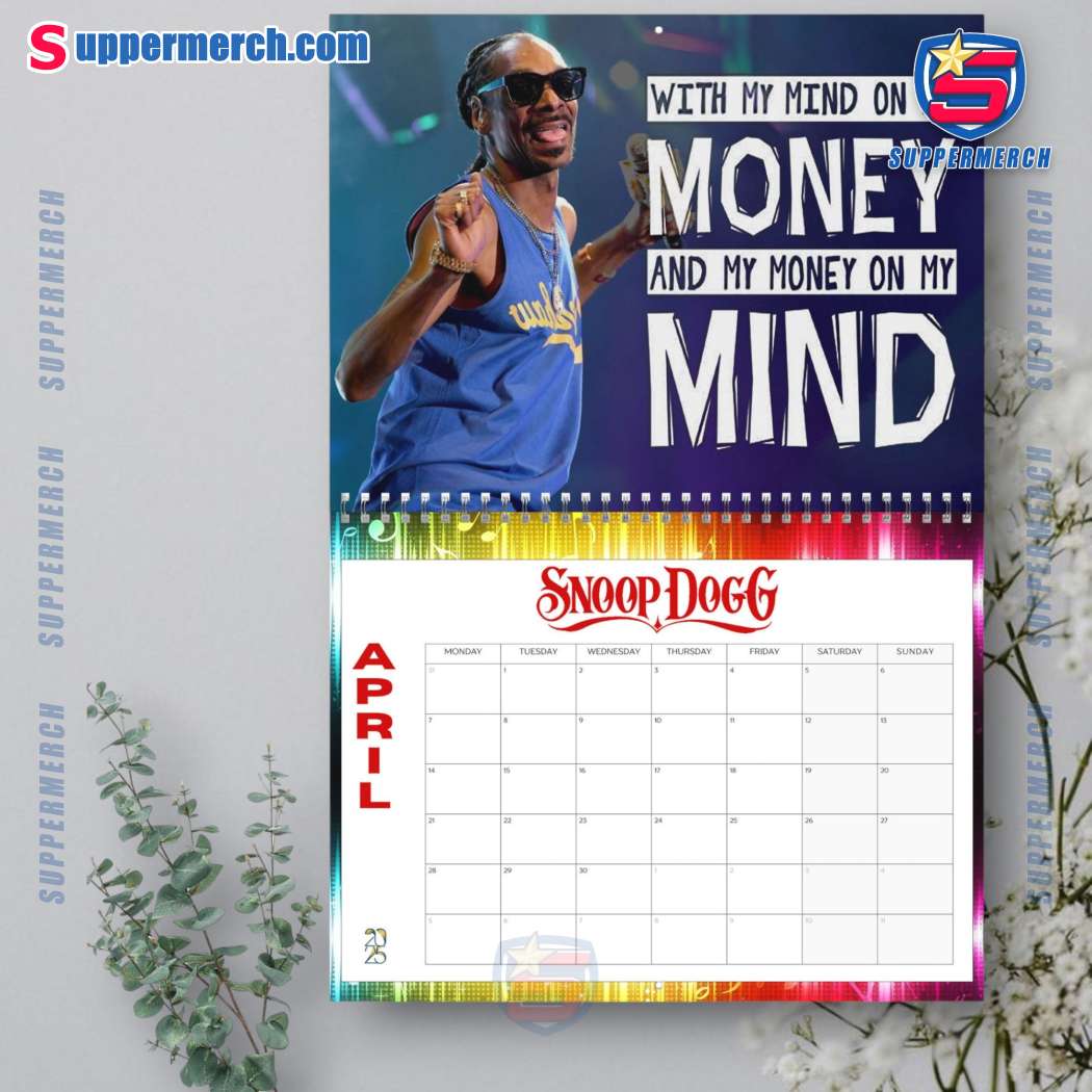 Snoop Dogg Wall Hanging Calendar 2025-y 3JVXqpZ