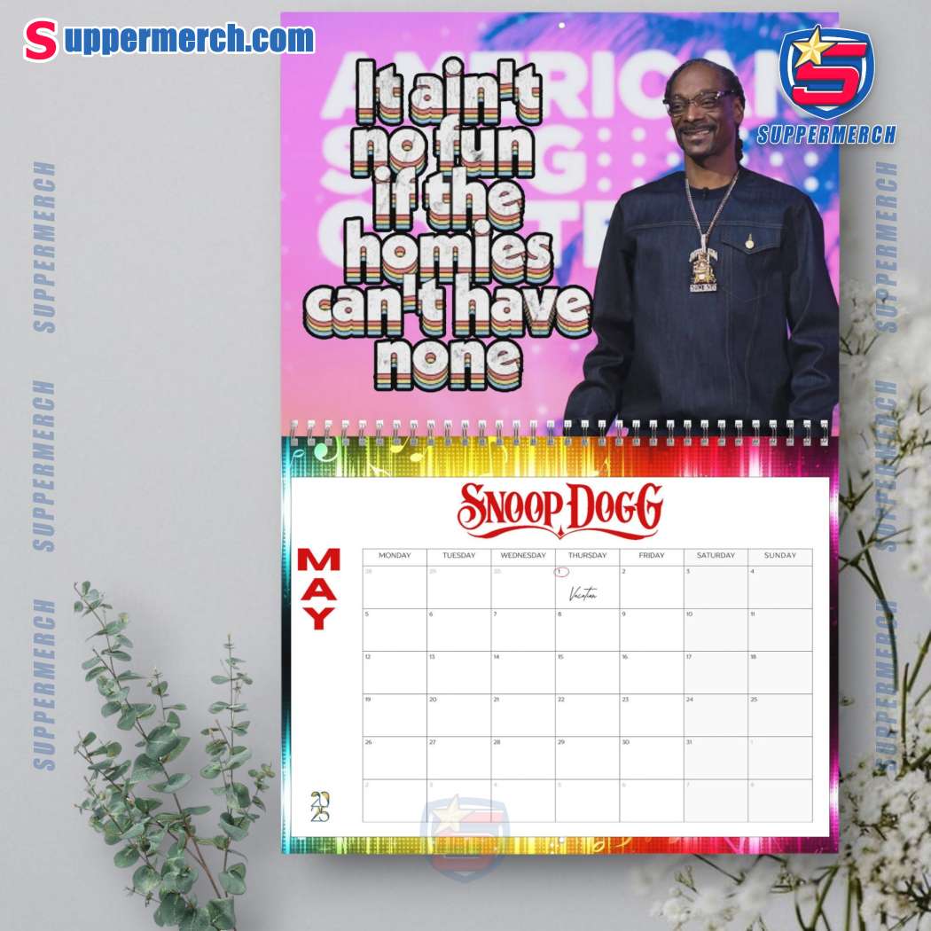 Snoop Dogg Wall Hanging Calendar 2025-z xodcHwv