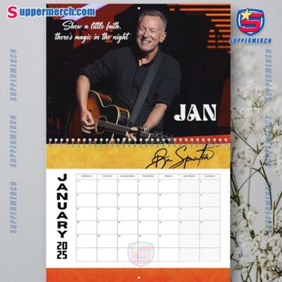 Springsteen And E Street Band Wall Hanging Calendar 2025-b tQ3bWhq