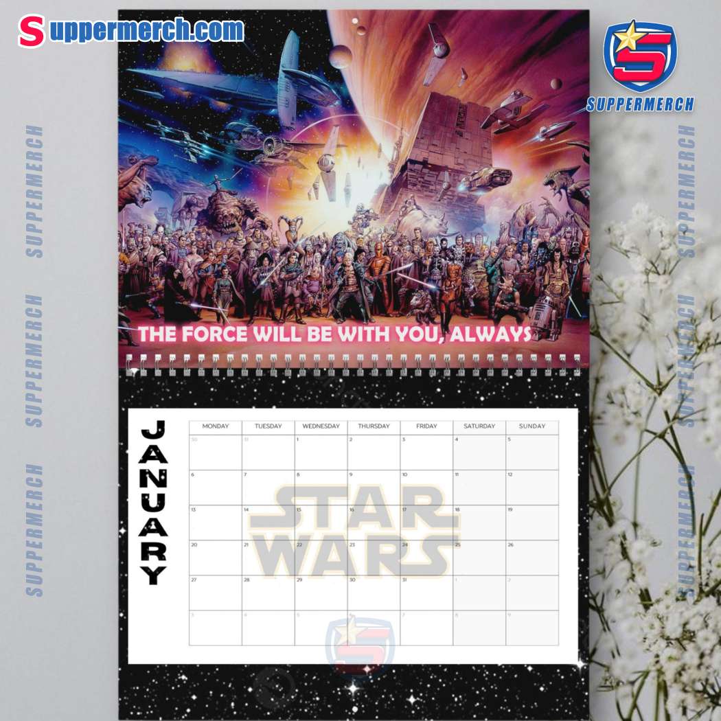 Star Wars Wall Hanging Calendar 2025-b AQ4p59z