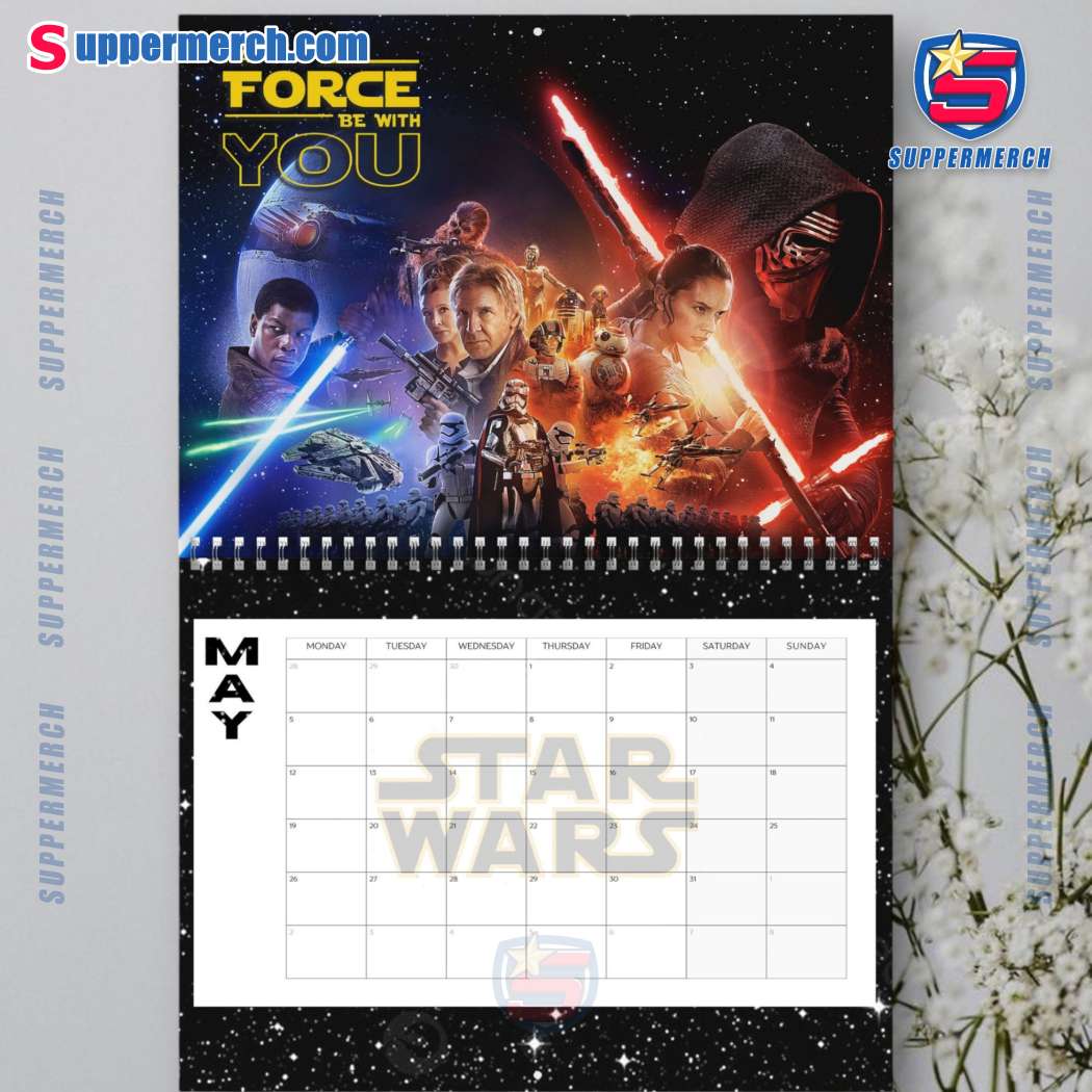Star Wars Wall Hanging Calendar 2025-z InLEKt9