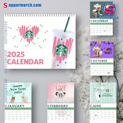 Starbucks Wall Hanging Calendar 2025 mG1j3lc