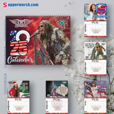 Steven Tyler Aerosmith Wall Hanging Calendar 2025 LjYzuwo