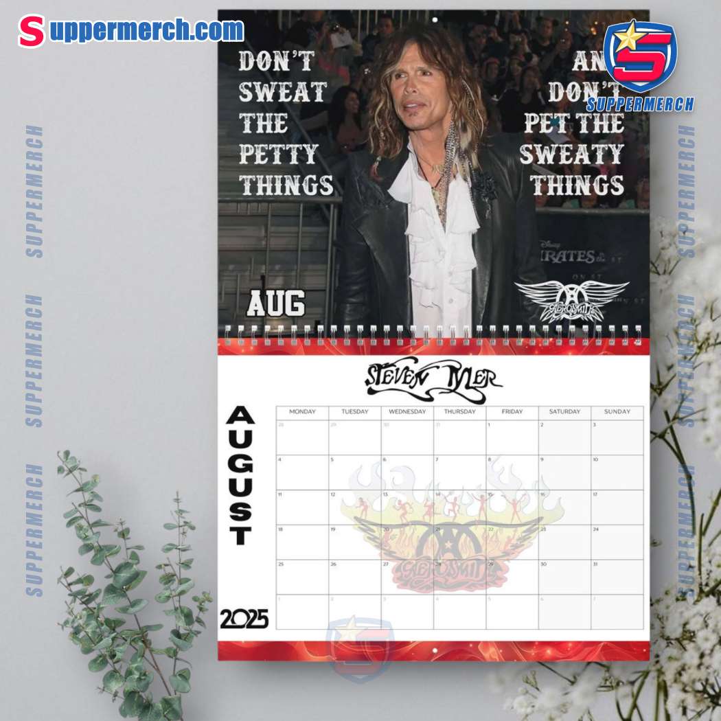 Steven Tyler Aerosmith Wall Hanging Calendar 2025-z 3nboCV2