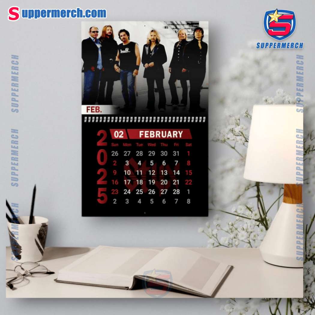 Styx Music Wall Hanging Calendar 2025-c 5GC3Y2v