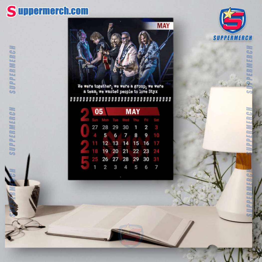Styx Music Wall Hanging Calendar 2025-z DoZxq1f