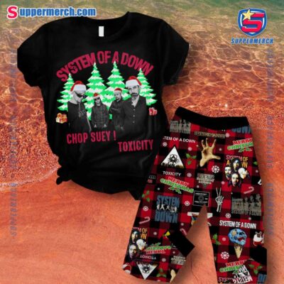 System Of A Down Chop Suey Toxicity Christmas Pajamas Set 1BbG48r