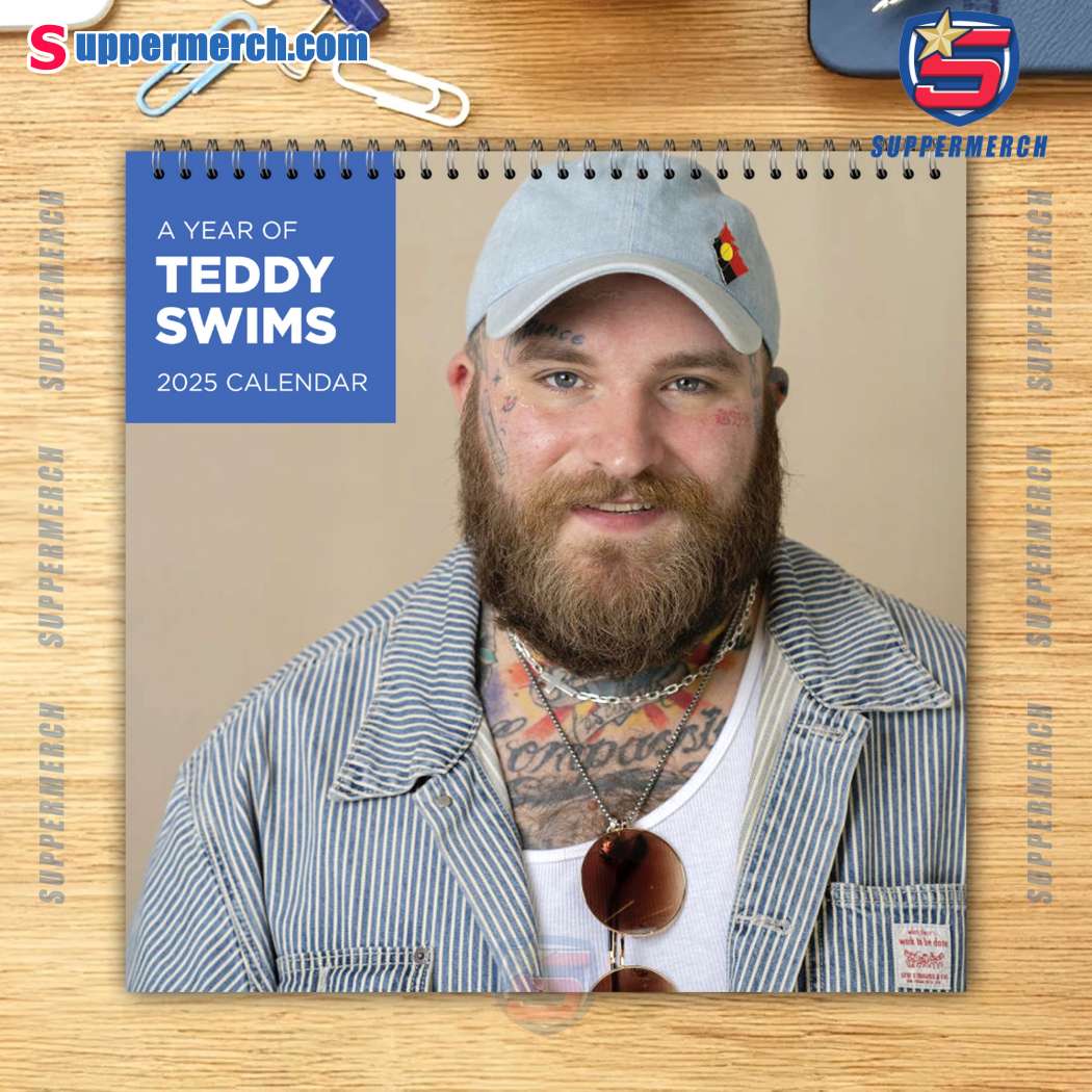 Teddy Swims Wall Hanging Calendar 2025 jftsxHe