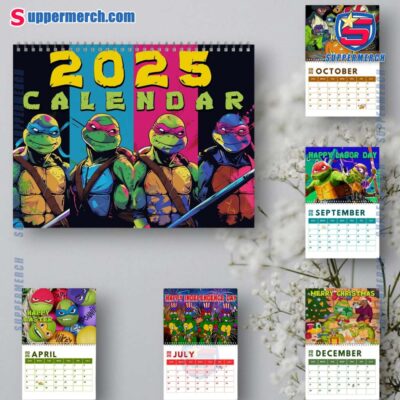 Teenage Mutant Ninja Turtles Wall Hanging Calendar 2025 O3p74uQ
