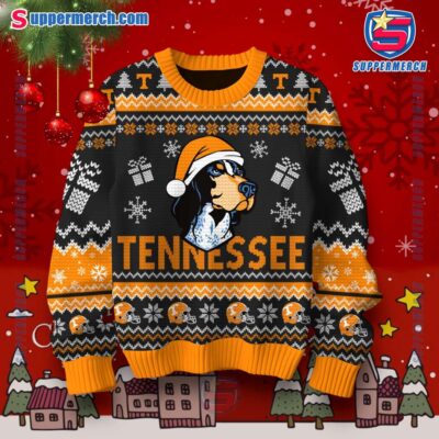 Tennessee Volunteers Merry And Bright Ugly Christmas Sweater-a RUXYVhD