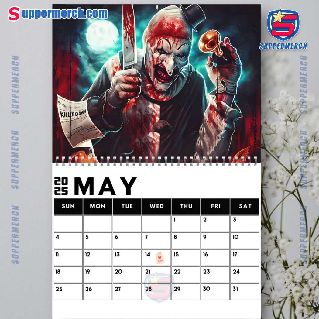 Terrifier Wall Hanging Calendar 2025-z XRu12La