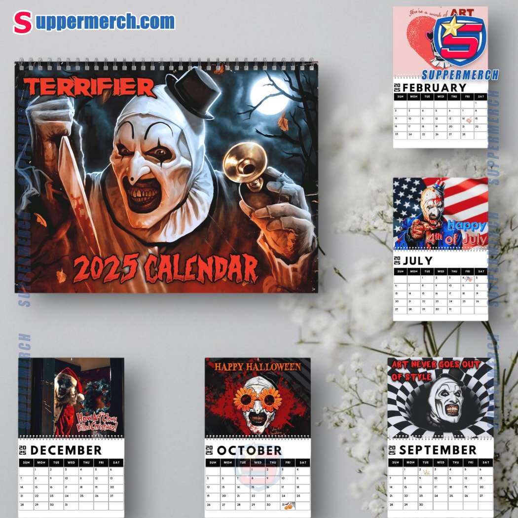 Terrifier Wall Hanging Calendar 2025 0XlQh9J