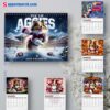 Texas A&M Aggies Wall Hanging Calendar 2025 mzOMCKZ