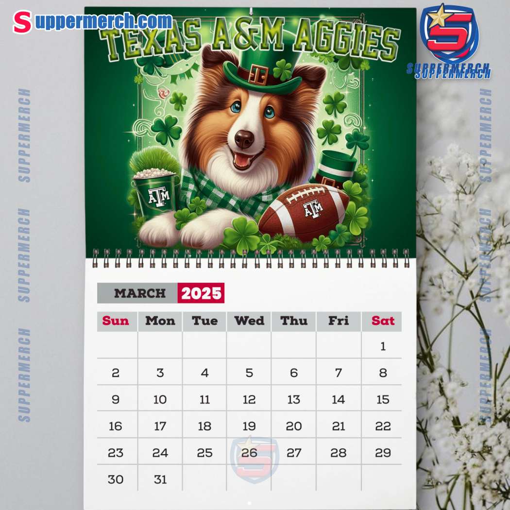 Texas A&M Aggies Wall Hanging Calendar 2025-x 9VgedHm