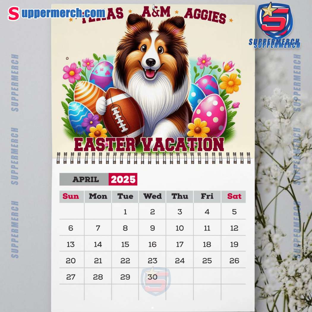 Texas A&M Aggies Wall Hanging Calendar 2025-y P9r8uAY