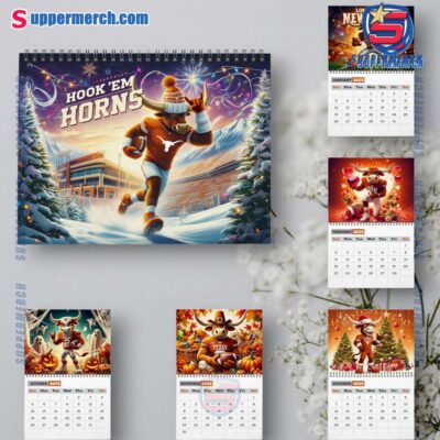 Texas Longhorns Wall Hanging Calendar 2025 0g9cyIi