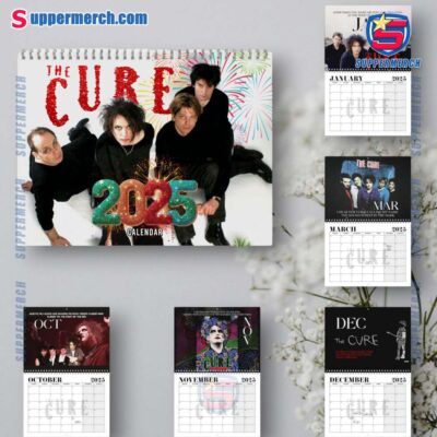The Cure Band Wall Hanging Calendar 2025 RgBEaGK