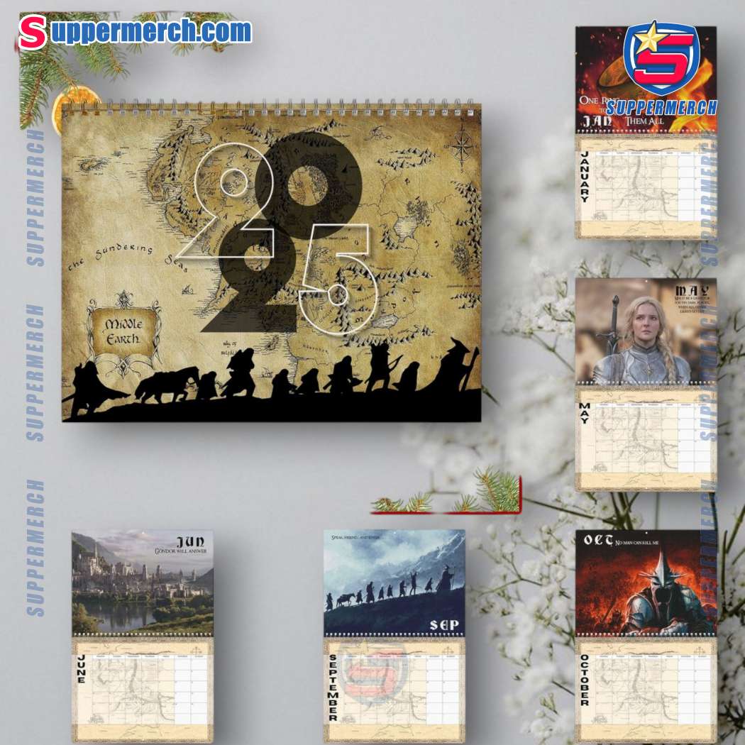 The Lord Of The Rings Wall Hanging Calendar 2025 ah8ex05