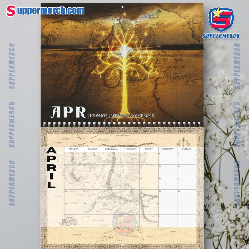 The Lord Of The Rings Wall Hanging Calendar 2025-y umsnDNb