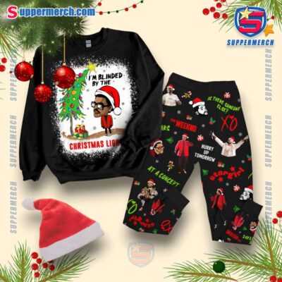 The Weeknd I'm Blinded By The Christmas Lights Pajamas Set UBEbymn