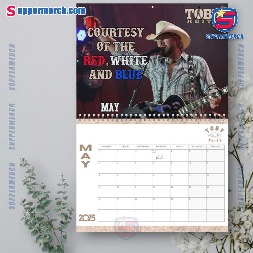 Toby Keith Wall Hanging Calendar 2025-z 2HdEgWB