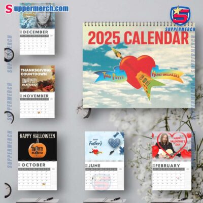 Tom Petty And The Heartbreakers Wall Hanging Calendar 2025 IxlBg6F