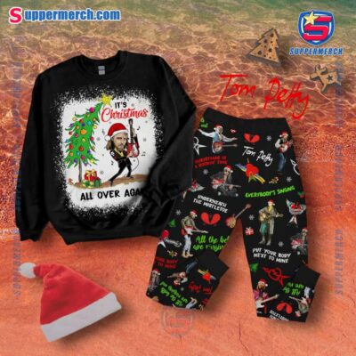 Tom Petty It's Christmas All Over Again Pajamas Set Iye3TEb