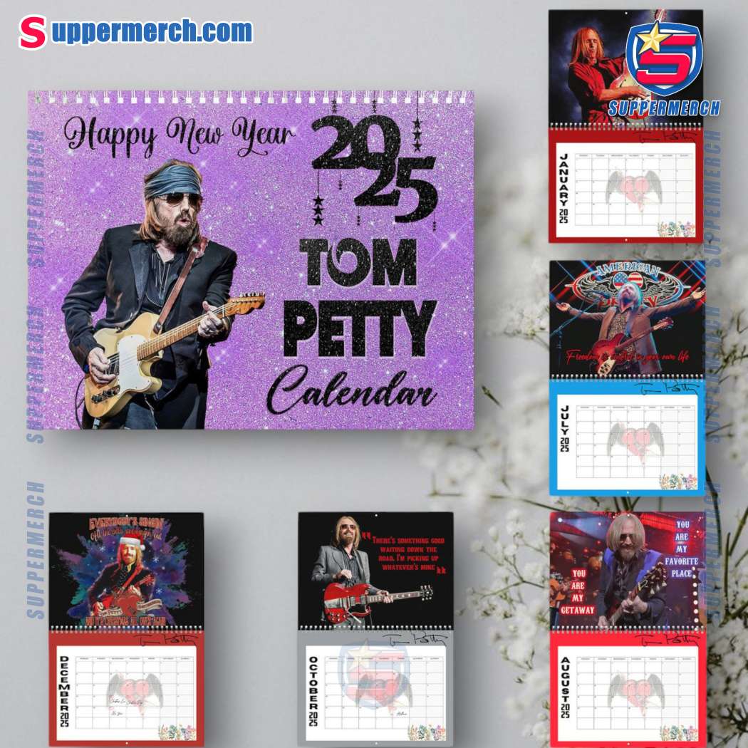Tom Petty Wall Hanging Calendar 2025 UuANrhx