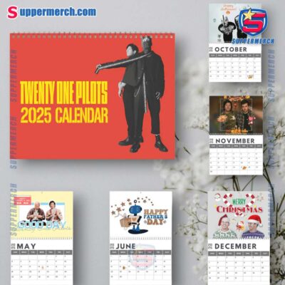 Twenty One Pilots Wall Hanging Calendar 2025 buE39nM