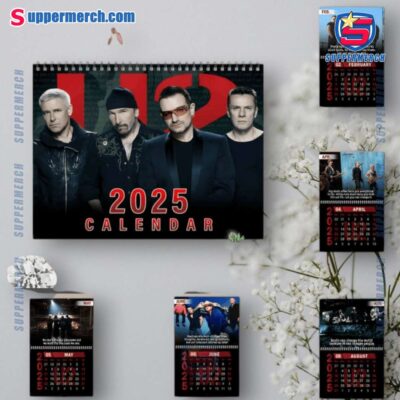 U2 Music Wall Hanging Calendar 2025 uFIpi5V