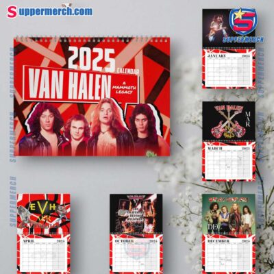 Van Halen Wall Hanging Calendar 2025 V9jqTMW