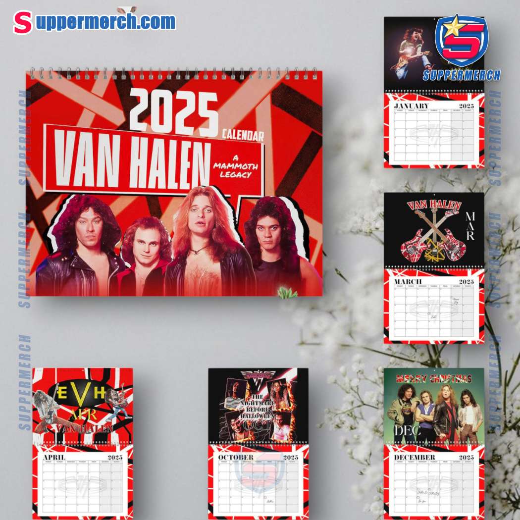 Van Halen Wall Hanging Calendar 2025 V9jqTMW