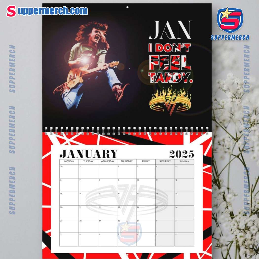 Van Halen Wall Hanging Calendar 2025-b g1Qcv5R