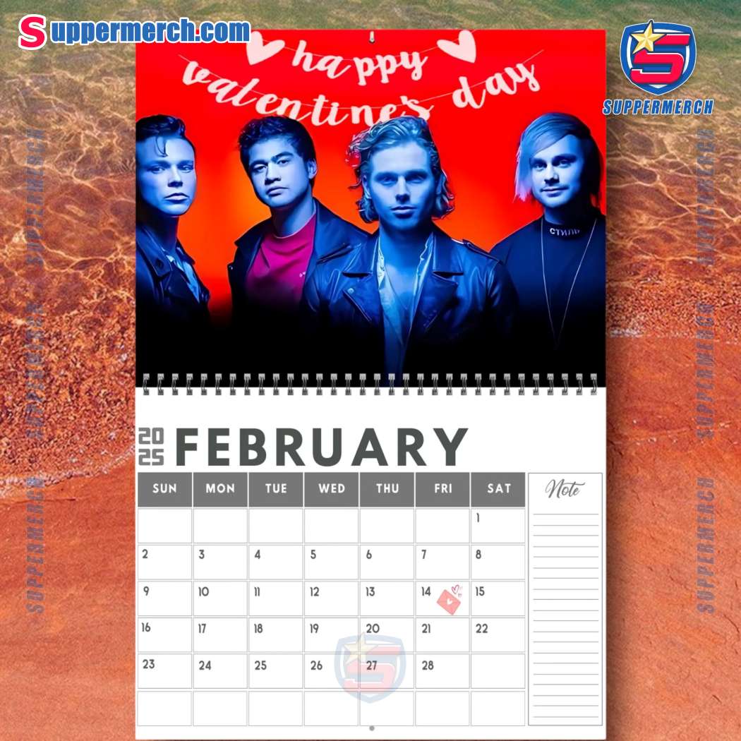 5 Seconds Of Summer Calendar 2025-c lUrO9og