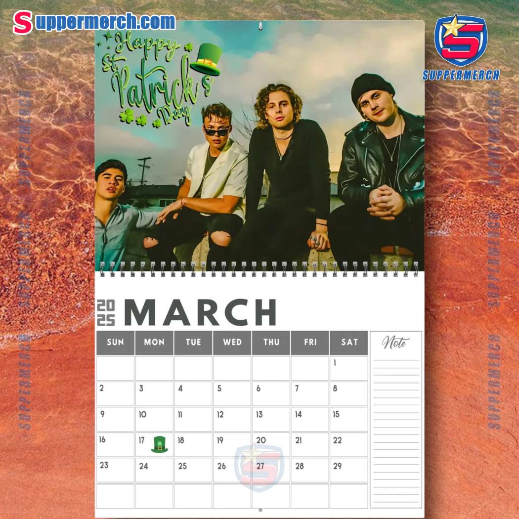 5 Seconds Of Summer Calendar 2025-x CNkRyFB