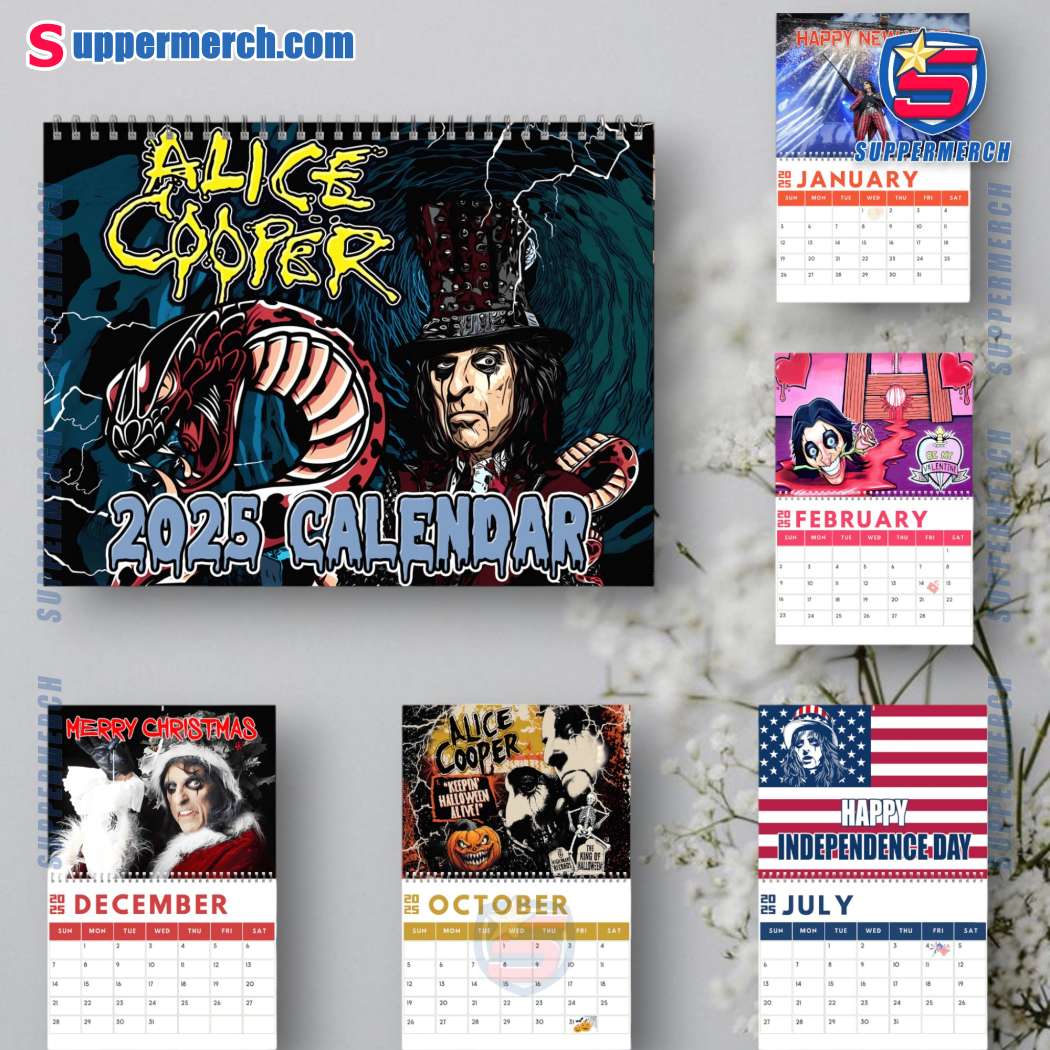 Alice Cooper Wall Hanging Calendar 2025 eK4qYWl