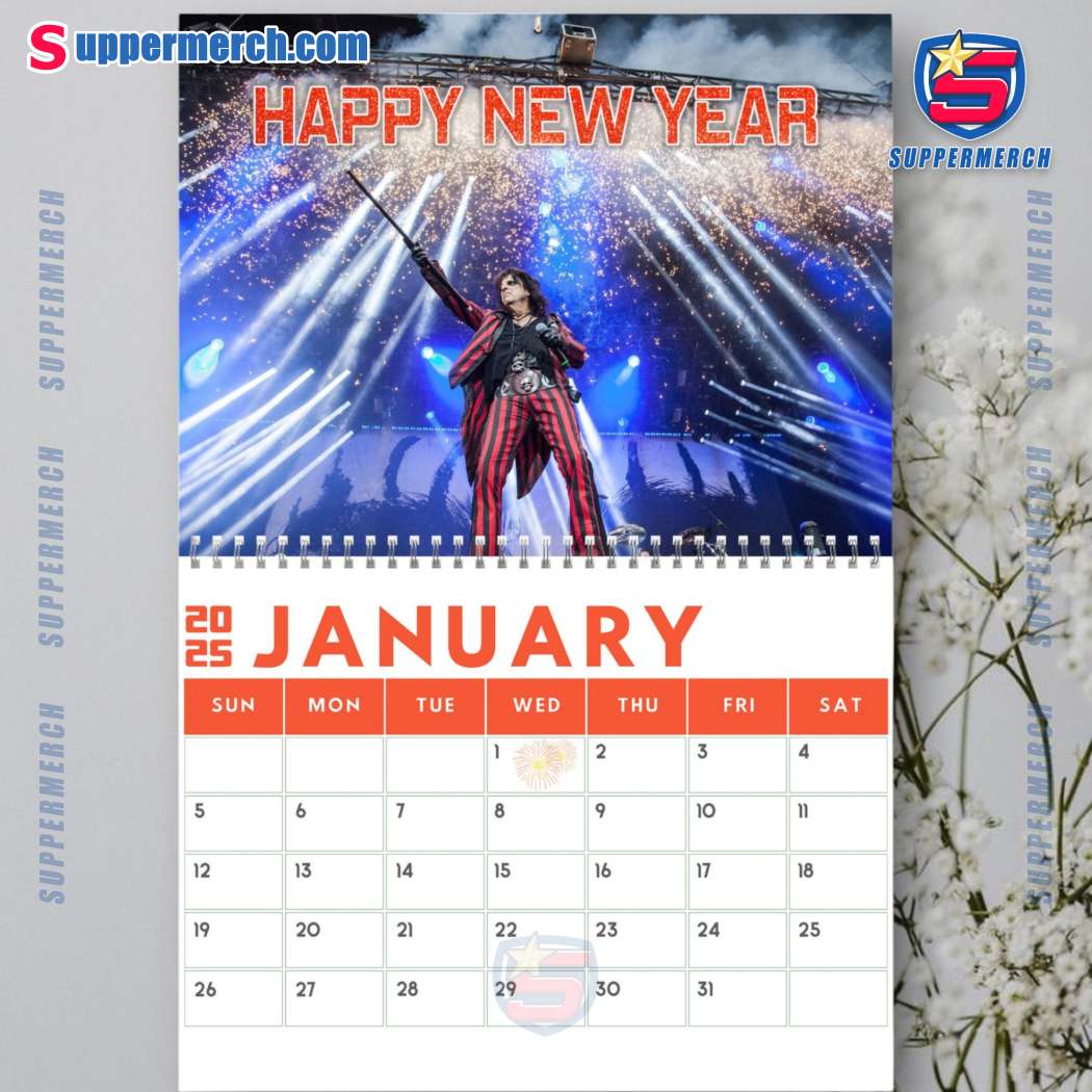 Alice Cooper Wall Hanging Calendar 2025-b 1qlCYFA
